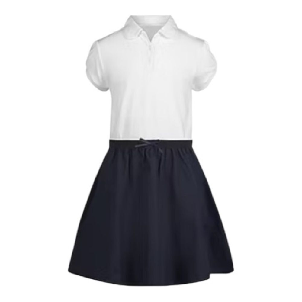 IZOD Girls Short Sleeve Cap Midi Shirt Dress-Size 5